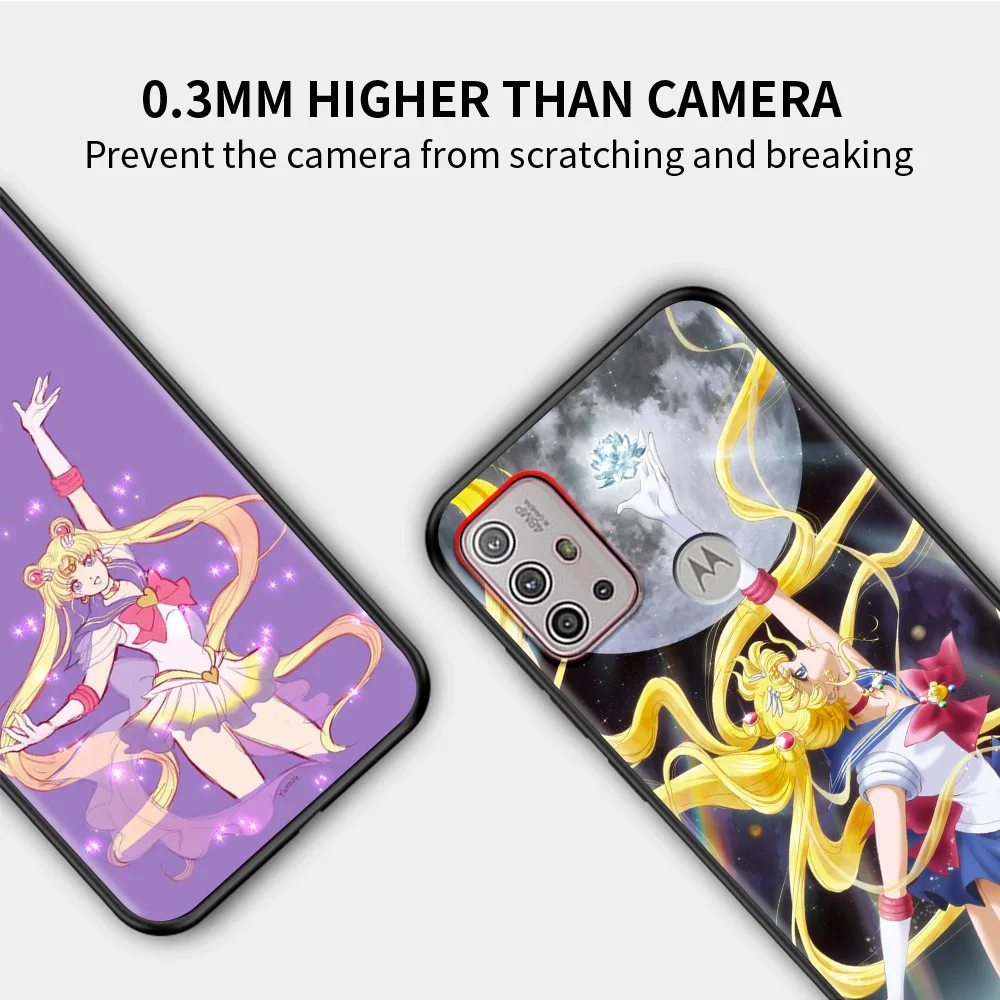 anime girl magic girl for motorola one fusion case for moto g10 g9 g8 plus play power one g20 g30 g40 g50 g60 edge20 phone shell free global shipping