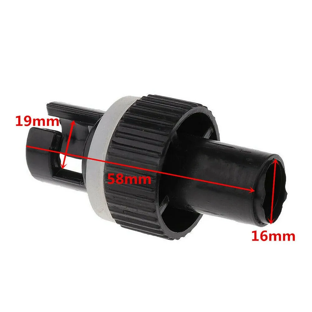 

2pcs Black Practical Inflatable Kayak Boat Air Pump HR Hose Adapter H-R Valve Adapter Repair Kayak Caneo Accessories