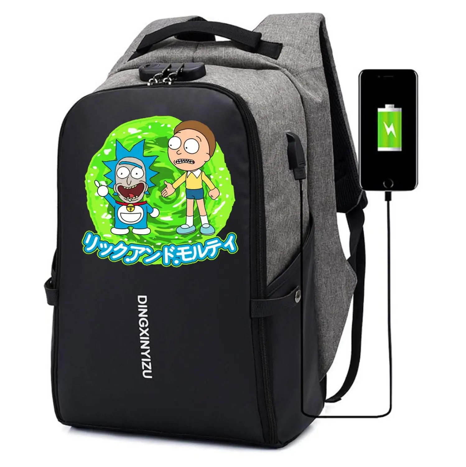 

Hot anime cute Doraemon Backpack student book Bags teenagers Anti-theft USB Charging Knapsack UNISEX Laptop bag Travel backpack