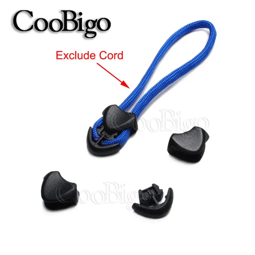 12pcs пластиковый черный якорь на молнии в виде утягивающим шнурком концы замок