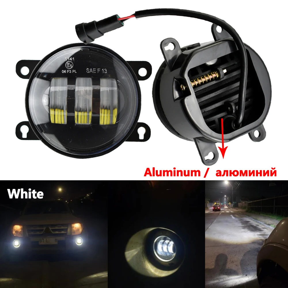2x Front Bumper Fog Light Lamps Kit Fit For Suzuki SX4 Grand Vitara Clear Yellow