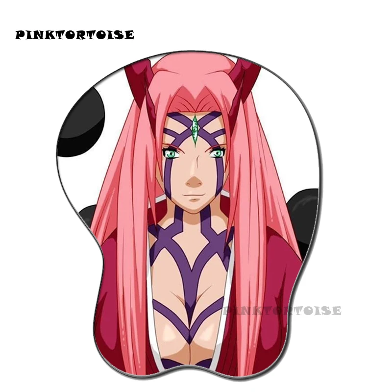 PINKTORTOISE anime Ootutuki Kaguya Silicon 3D chest Mouse  Pad Ergonomic Mouse Pad Gaming MousePad playmat