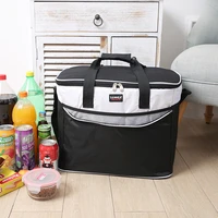 new style insulation cooler bag 34l large capacity oxford cloth lunch bag family outdoor picnic portable lunch box handbag