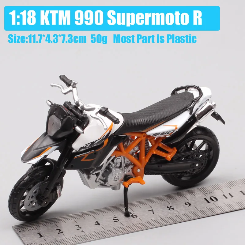 1/18 масштаб Классический Маленький bburago KTM 990 Supermoto R велосипед duke Diecasts& игрушечные транспортные средства Мотоцикл модель маленьких мальчиков thumbnails