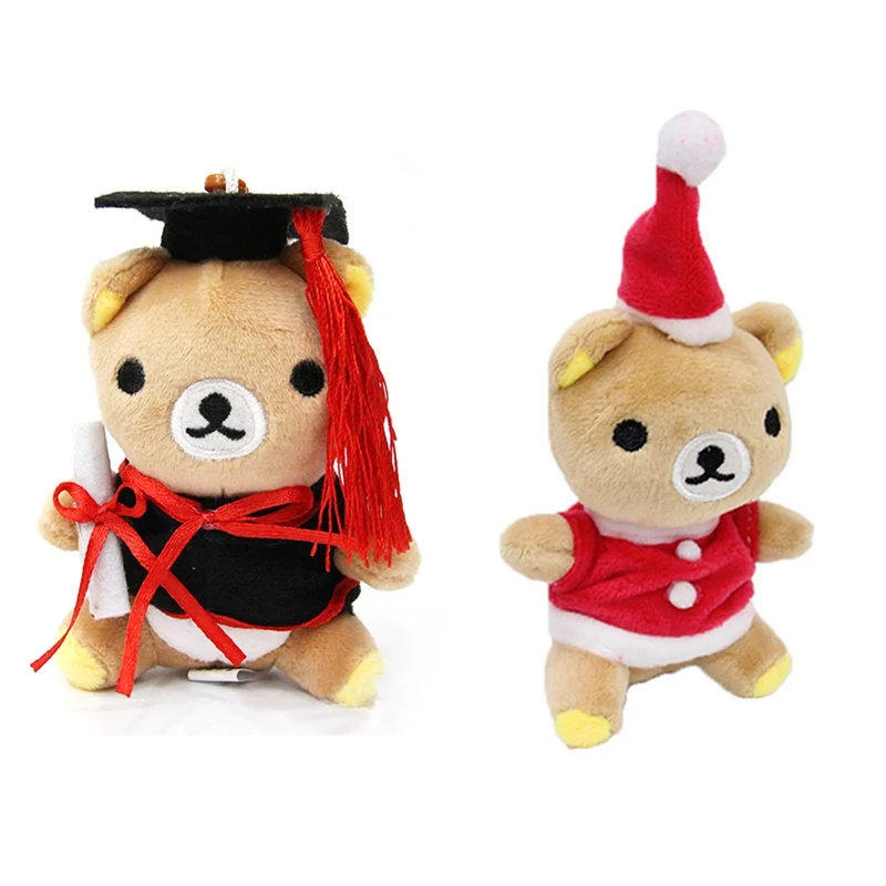 

Graduation Gifts 10CM Cute Dr. Bear Plush Toy Kawaii Bear Soft Stuffed Animal Dolls For Kids Children Girls