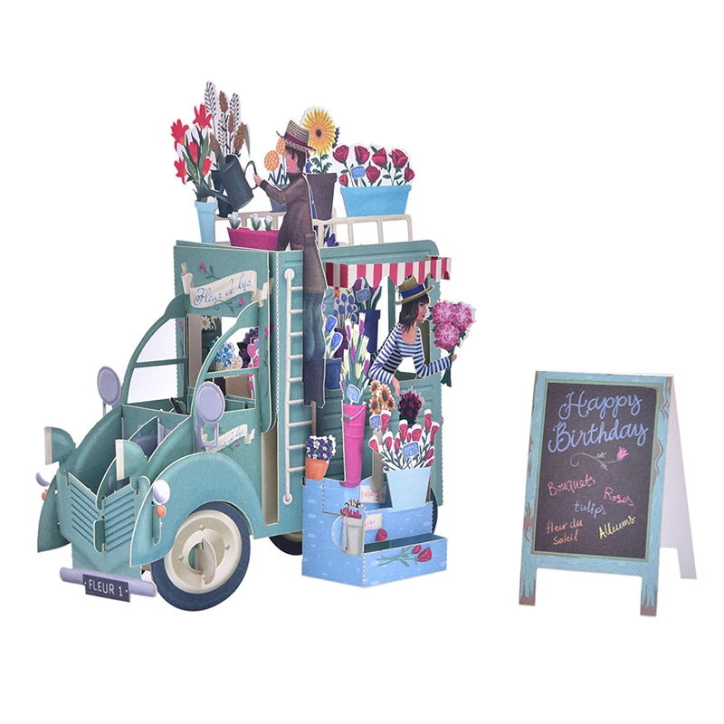 

3D Pop UP Cards Birthday Graduations Card Fathers Day Gift Card Souvenirs Lifelike Model Gifts For Boy Dad Kids Father