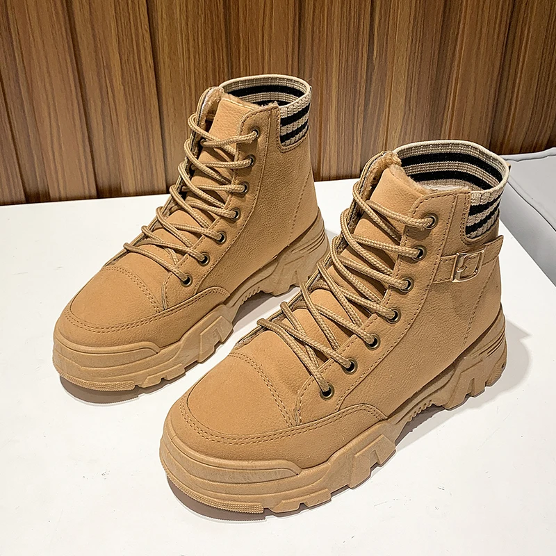 

Women Winter Fur Warm Snow Boots Ladies Non-slip Booties Ankle Boot Comfortable Shoes Size 35-40 Casual Women Platform Shoes