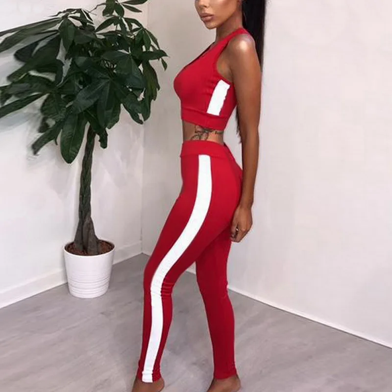 Сексуальный бесшовный комплект для йоги без рукавов женский спортивный костюм