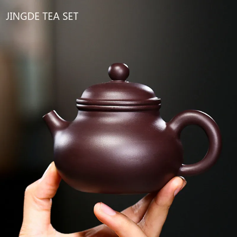 

Yixing Boutique Tea Pot Handmade Purple Clay Teapot Kettle Raw Ore Purple Mud Collection Teaware Chinese Tea Ceremony 200ml