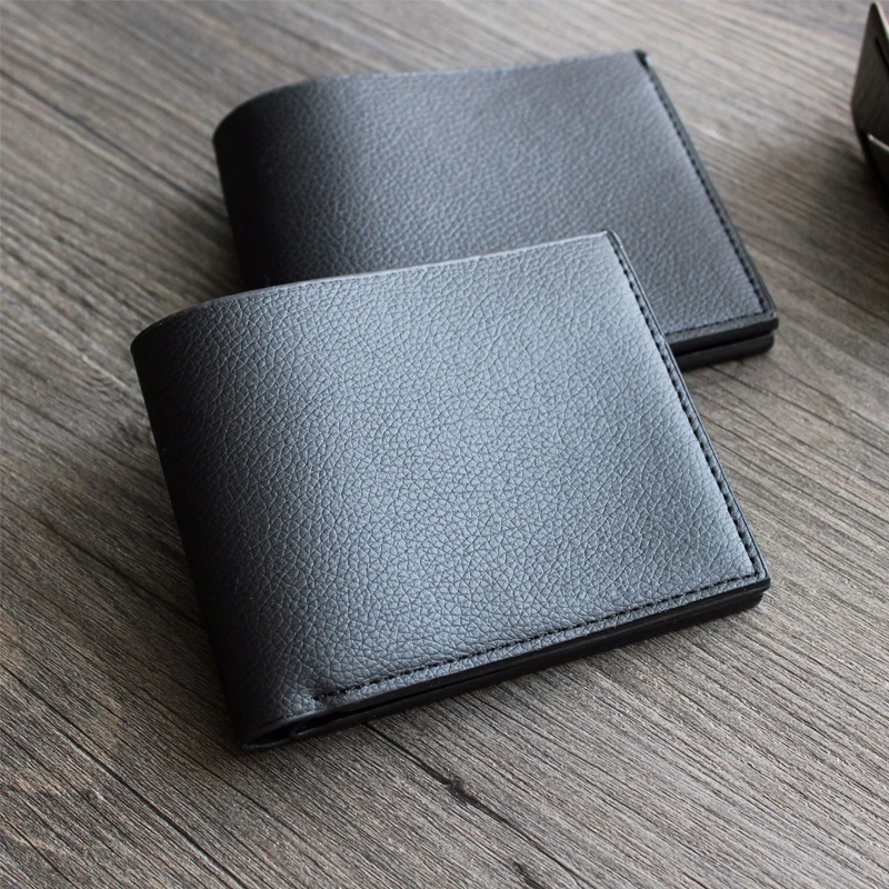 

Luxury Men's Wallet Fashion Bifold Coin Purse Simple Male Organizer Bag Leather Business Credit Card Holder Passport Cover Pack