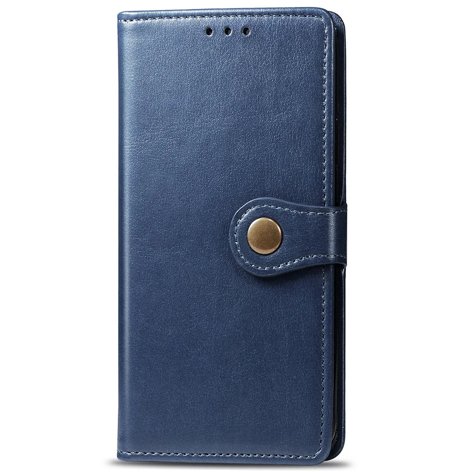 Dark Blue Кожаный чехол в стиле ретро чехол для samsung Galaxy S8 S9 S10 плюс S10e J2 Prime A20E A10 A20 A30 A40 A50 A70 Note 8 10 крышка флип чехол s Coque - Цвет: Dark Blue
