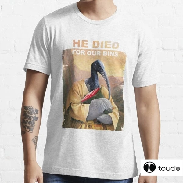 

He Died For Our Bins Men'S Casual High Quality 100% Cotton Funny T-Shirt Short Sleeve Men'S Cool T-Shirt Men Funny T Shirts
