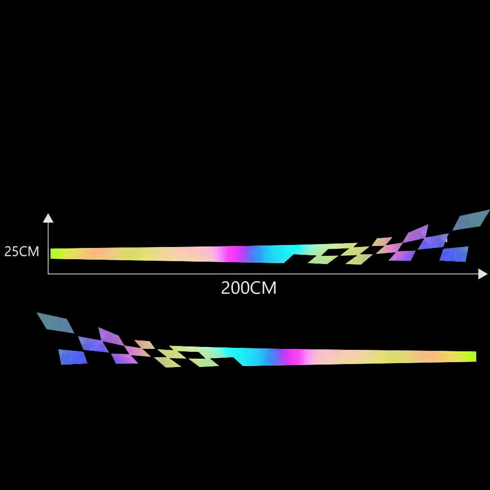 NEO Sport Racing Светоотражающая полоса боковая юбка Автомобиля Виниловая наклейка для