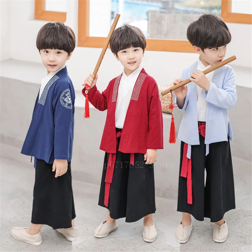 Комплект одежды самурайского традиционного японского стиля для мальчиков 3 шт. |