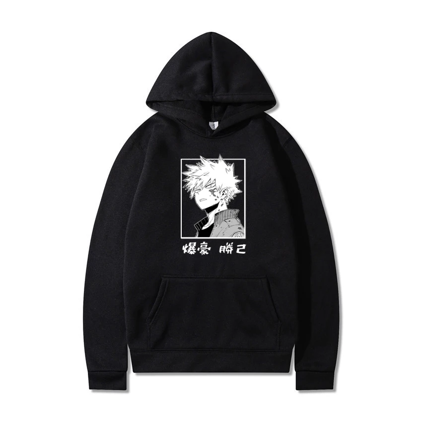 Горячая Harajuku my hero Академия мужская толстовка с капюшоном короткая футболка