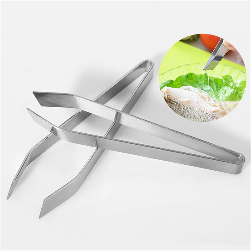 

Kitchen Accessories Stainless Steel Pig Hair Clip Pull Chicken Hair Clip Fish Bones Clips Hair Removal Pliers Kitchen Gadgets