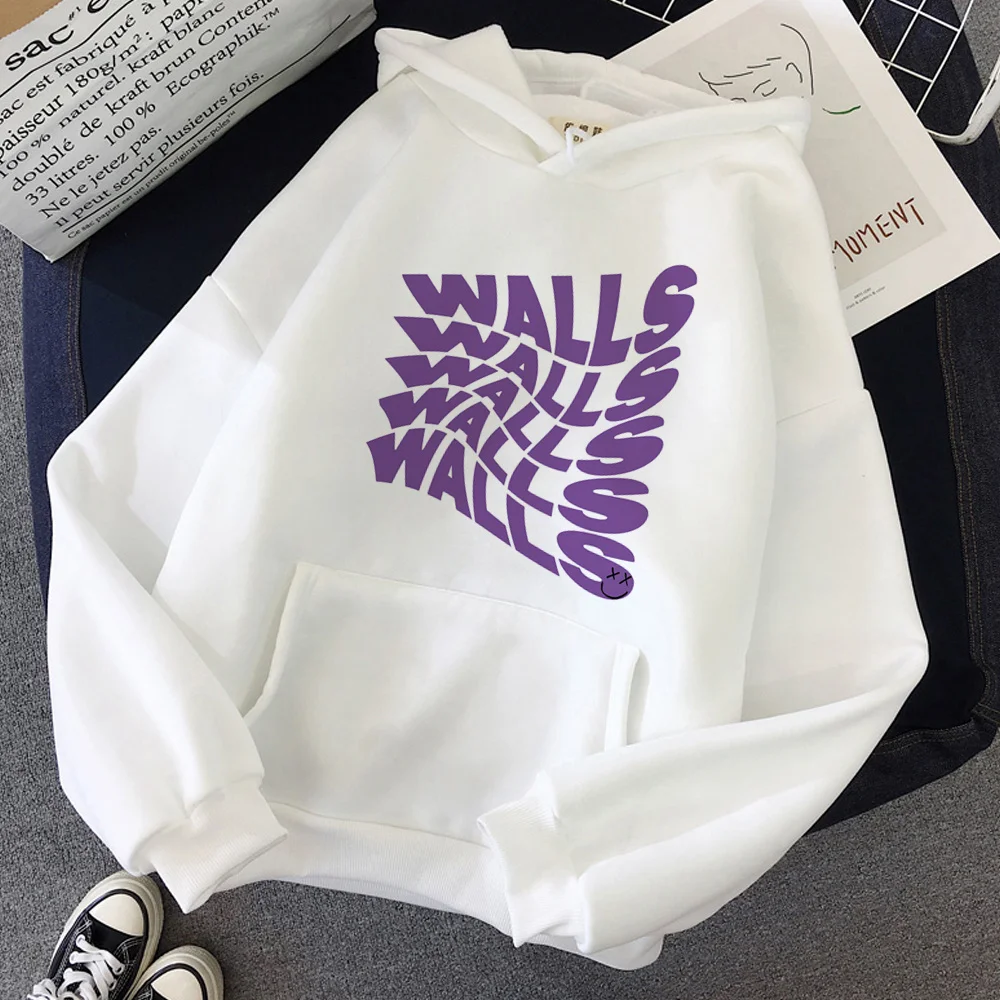 

Louis Tomlinson Walls Hoodie Womens Harajuku One Direction Miss You Smiley Face Graphic Pullover Female Pink Sweatshirt Dropship
