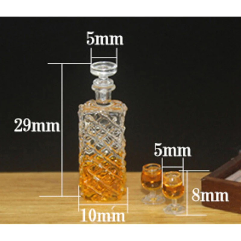 

1set Colorful Wine Bottles Dollhouse Miniature 1:12 Scale Classic Toys For Kids Scale Models