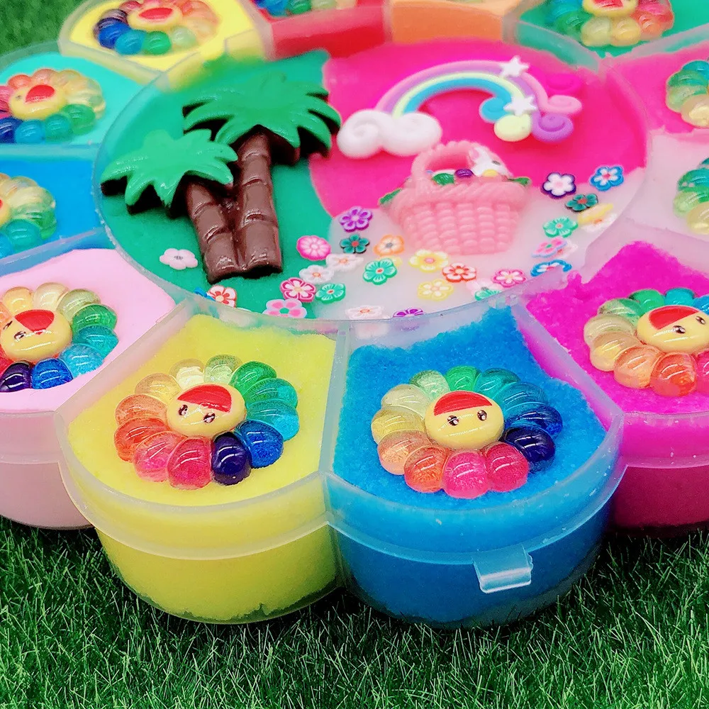 Слайм хлопковый с кристаллами 300 мл|Украшения своими руками для вечеринки| |