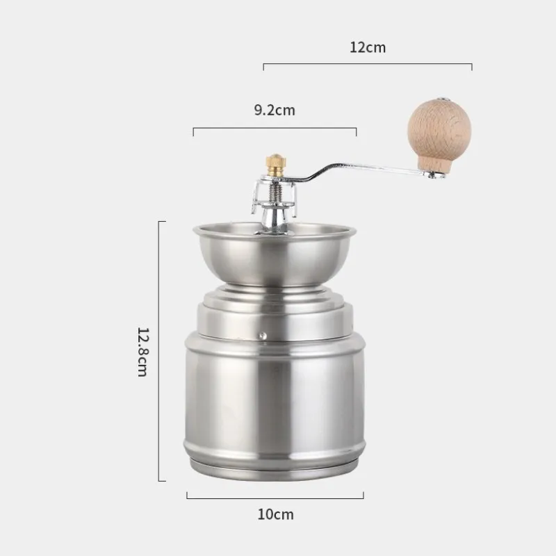 

Manual Coffee Grinder Rice Sesame Supplementary Dry Food Nut Beans Spices Grains Grinding Machine Stainless Steel Powder Crusher