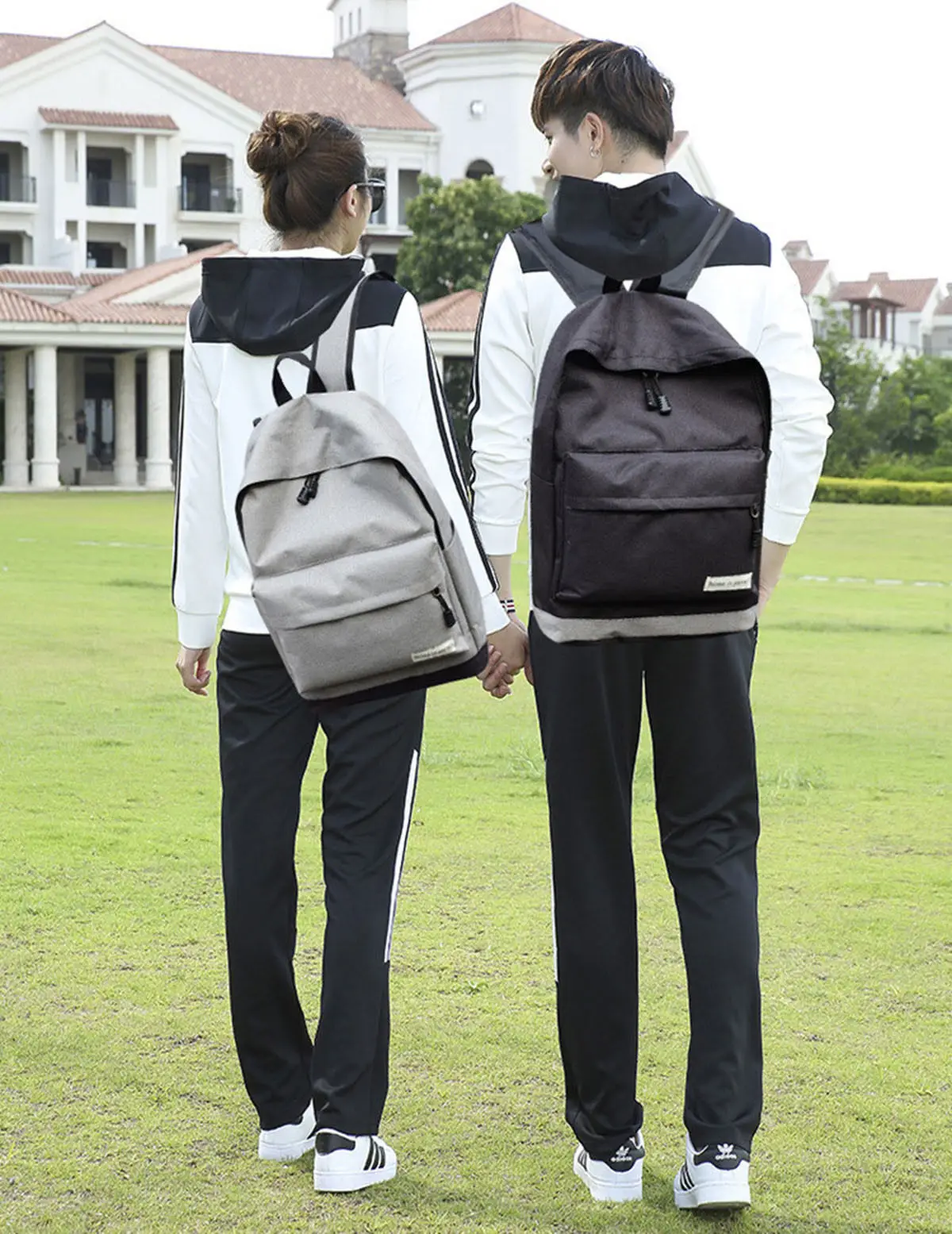 

Повседневный Рюкзак для ноутбука, однотонный классический рюкзак для книг, легкая школьная сумка, вместительный рюкзак для мужчин и женщин