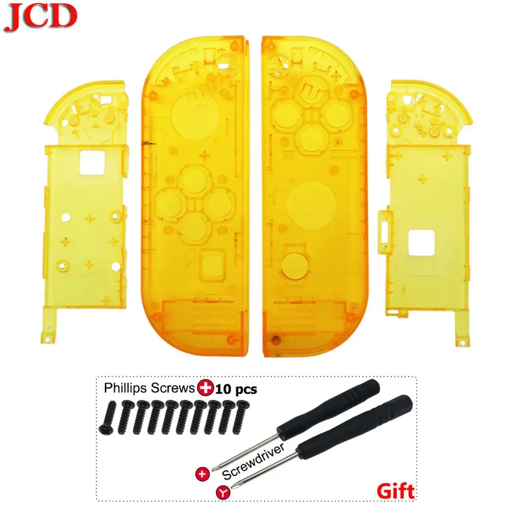 No5 JCD, высокое качество, для Joy-con, прозрачный корпус для kingd, для переключателя NS JoyCon, контроллер, сделай сам, корпус, оболочка, правый, левый чехол - Цвет: No5
