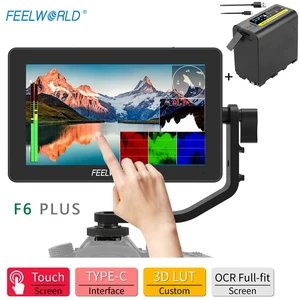 FEELWORLD F6 PLUS 4K Monitor 5.5 Inch on Camera DSLR 3D LUT Touch Screen IPS FHD 1920x1080 Video 4K HDMI Field Monitor dslr