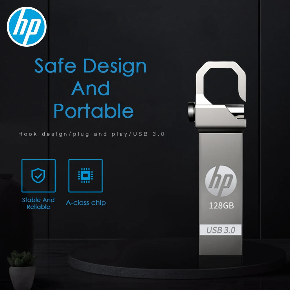 Ручка для ключей HP ручка 16 ГБ 32 64 128 металлическая карта флешка u диск | Компьютеры