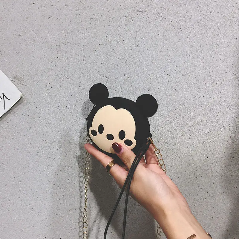 Сумка для монет из силикагеля с Микки Маусом и карманом на молнии силиконовая