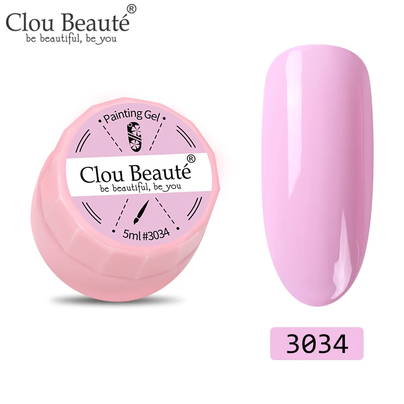3034 Clou Beaute 72 цвета гель-краска УФ/светодиодный гель для ногтей замачиваемый дизайн ногтей светодиодный лак для ногтей УФ-гель для ногтей DIY Краска паук гель лак - Цвет: 3034