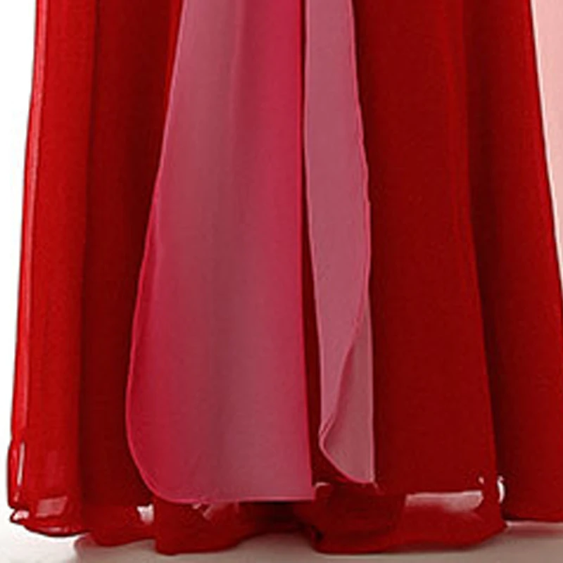

Evening Dress Three Quarter Sleeves Empire Pleat Floor-length Appliques V-Neck A-Line Plus size Women Formal Party Dresses C1274