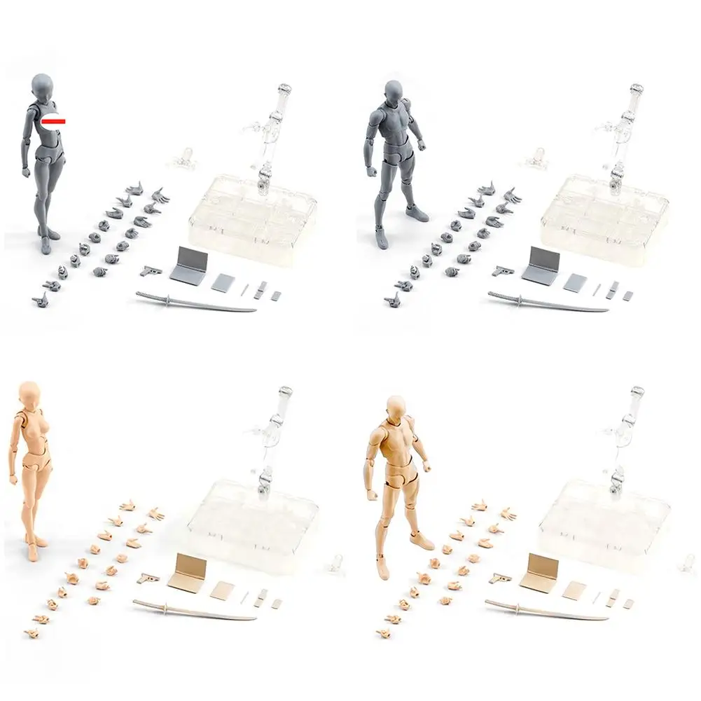 

Artist Art Painting Anime Figure Sketch Draw Male Female Movable Body Chan Joint Action Figure Toy Model Draw Mannequin