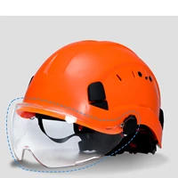 industrial safety hard hat protective helmet outdoor adjustable helmet with goggles for construction and rock climbing helmet