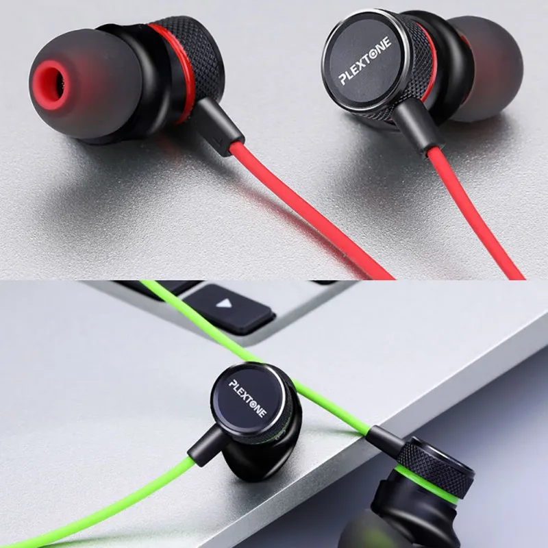 Plextone G15 наушники 3 5 мм проводные вкладыши бас спортивные игровая гарнитура с