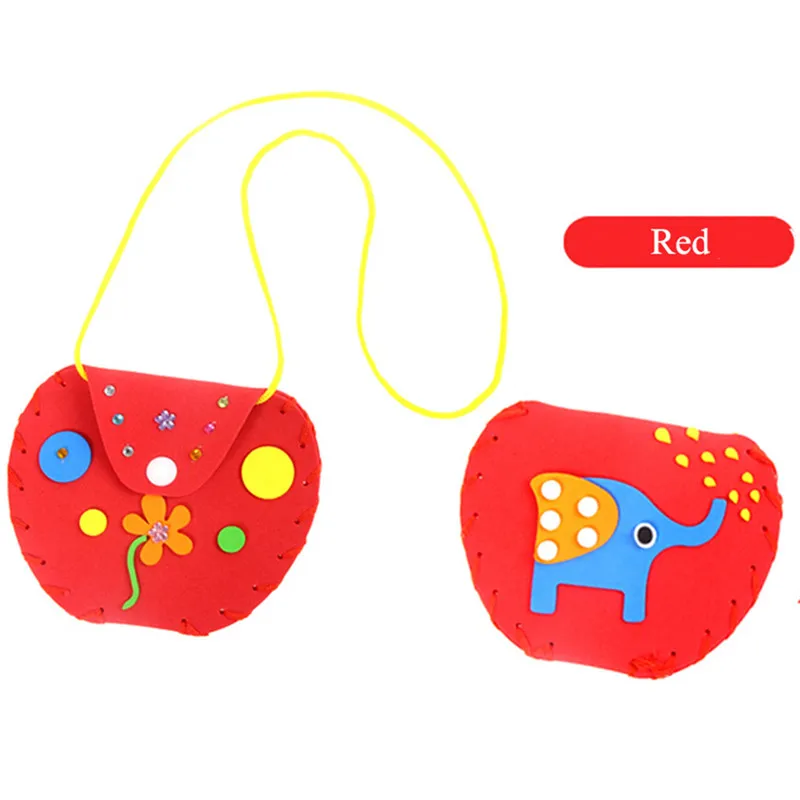 

NEW Children Diy Handmade Material Package Kindergarten Creative Wallet Sewing Bag Toys Baby Education Puzzle Intellectual Toys