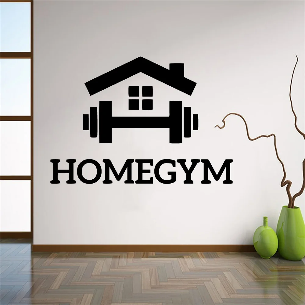 Cartoon Gym Decoration Vinyl Wall Decals For Fitness Rooms Decor Gym Sticker Wall Decal Wallpaper adhesivo gimnasio