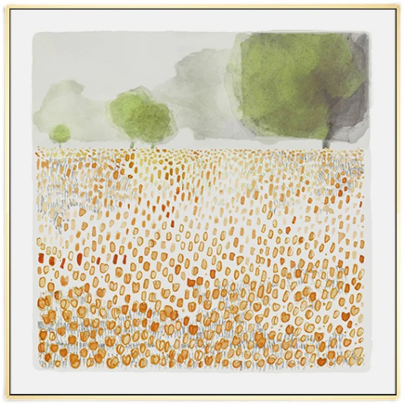 Скандинавская Акварельная иллюстрация цветочный пейзаж декоративная живопись