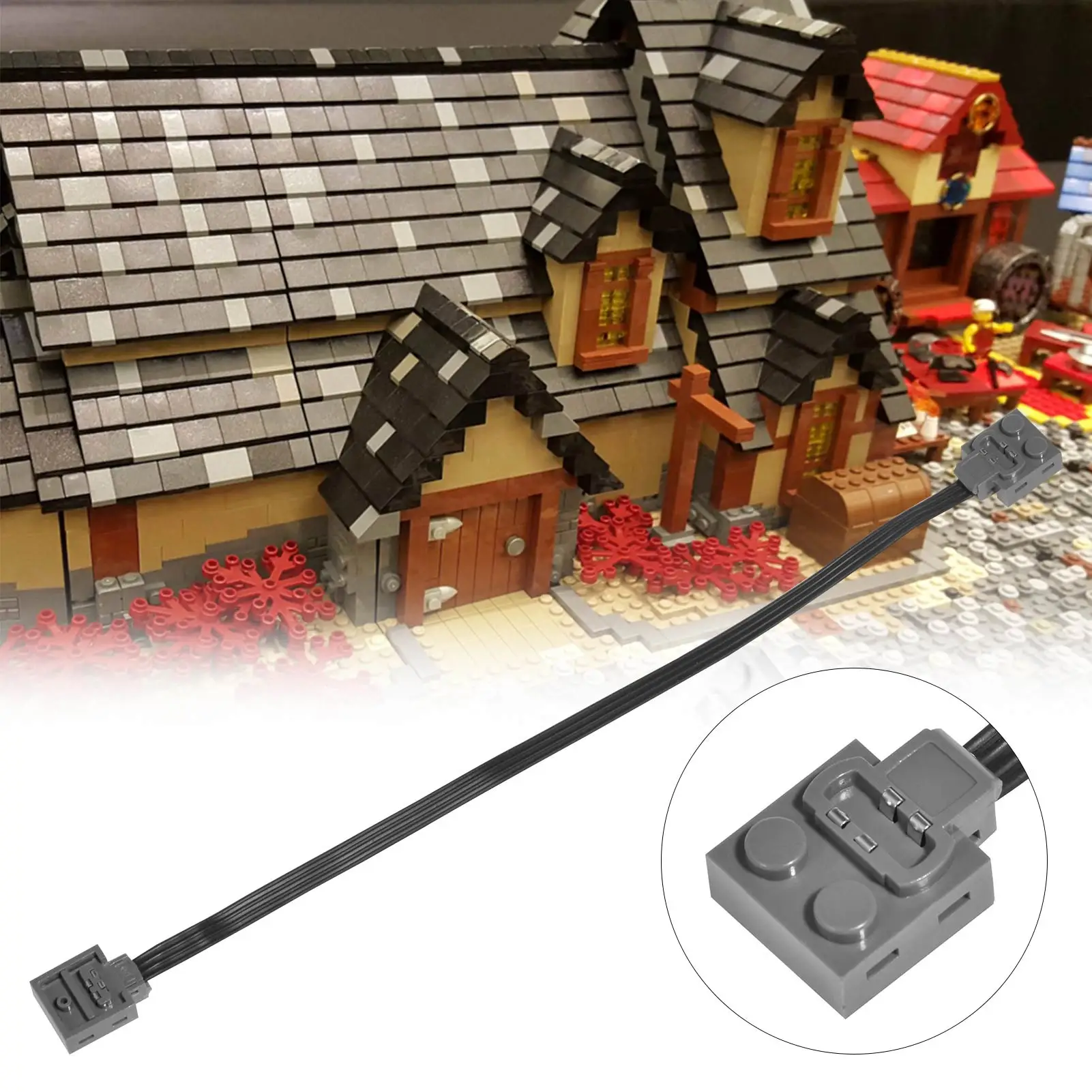 Technology Series Accessories Compatible With For LEGO Bricks 8870 Lights - Switch 8869 Extension Cord Data Cable | Игрушки и хобби