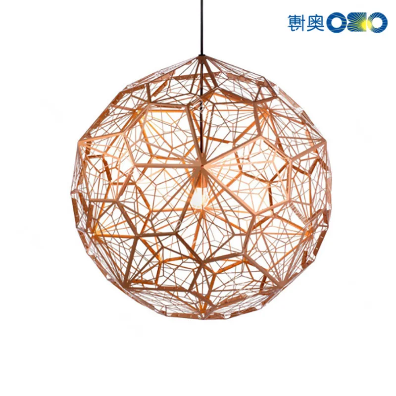 Современные подвесные светильники Etch Web искусство алмазный шар нержавеющая
