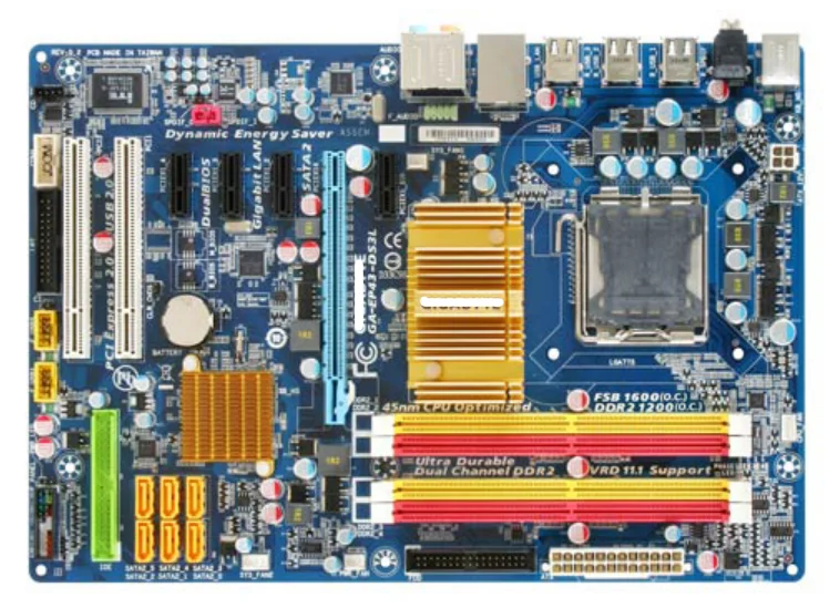 original motherboard for  GA-EP43-DS3L LGA 775 DDR2  USB2.0 16GB EP43-DS3L P43 desktop motherboard