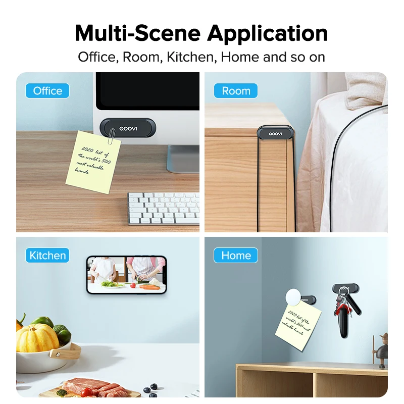 qoovi magnetic car phone holder mini strip type mobile phone stand magnet gps support for iphone 13 12 xiaomi 11 samsung huawei free global shipping