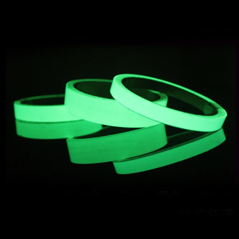 

1Pc Luminous Fluorescent Tape Luminous Self-Adhesive Self-Adhesive Label Tape Security Anti-Theft Home Decoration Warning Tape