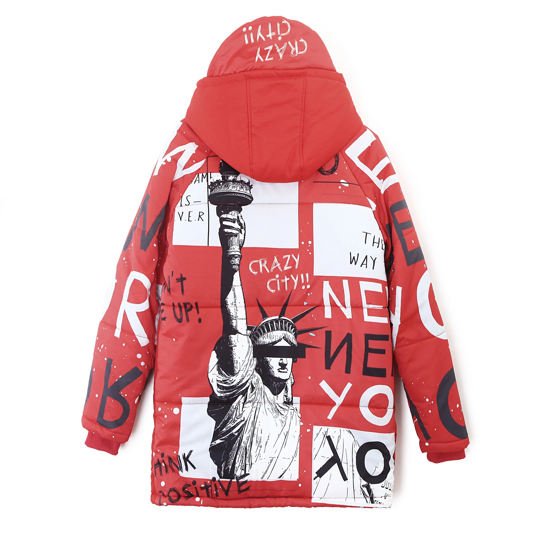 Зимняя Новинка Женская хлопковая одежда хлопковое пальто с капюшоном в