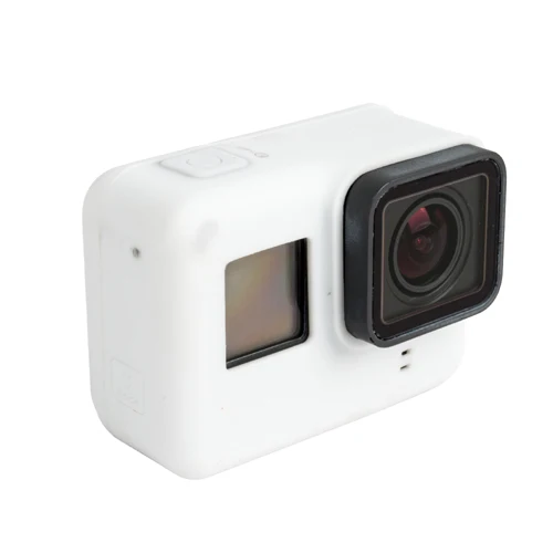 White Мягкий силиконовый защитный чехол для GoPro Hero 7 6 5 Black Sports Cam Mount case для Go Pro Hero 5 6 Аксессуары для экшн-камеры - Цвет: White