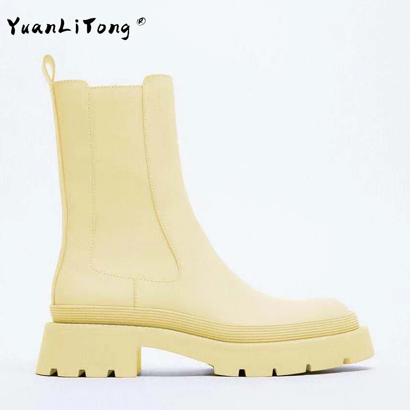 

2021 New ZAR Style Women's Boots Wave Thick-soled Fashion But Knee Boots