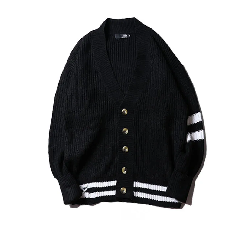 ICPANS Men's Cardigan Sweater Autumn Oversized Japanese Style Hip Hop Sweaters Male Loose Harajuku Outwear | Мужская одежда