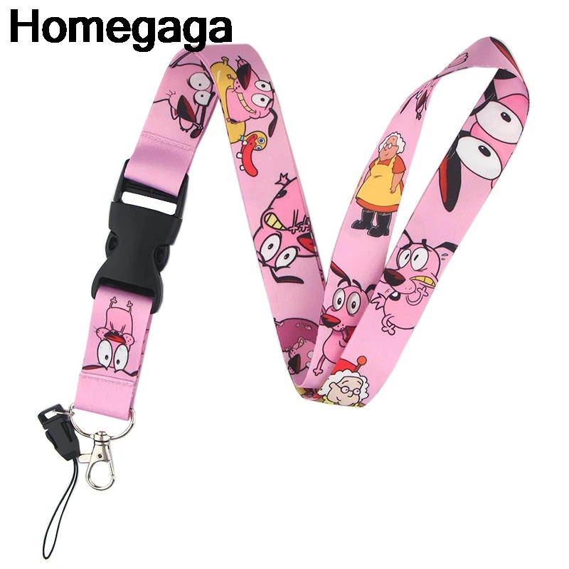 Homegaga мультфильм собака печати Ремешок ID пропуск карты значок шеи ремни