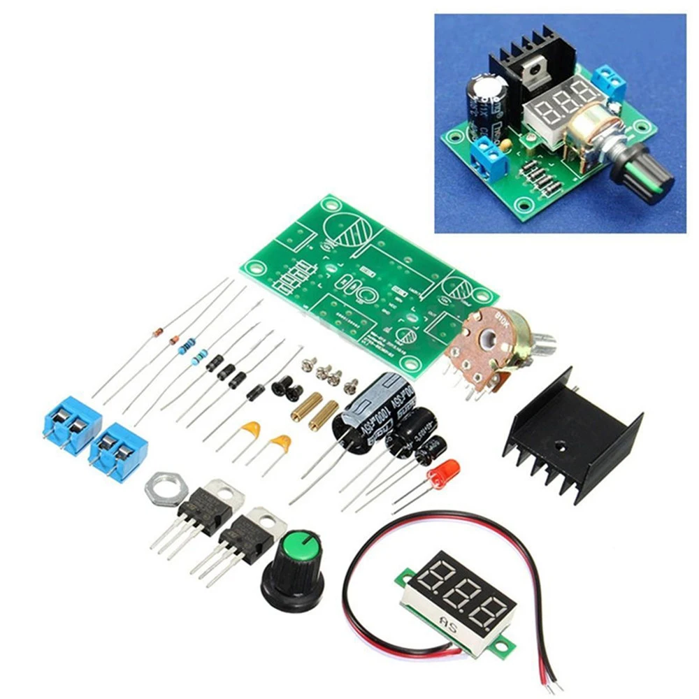 LM317 цифровой дисплей Регулируемый Модуль платы питания DIY наборы CA | Обустройство
