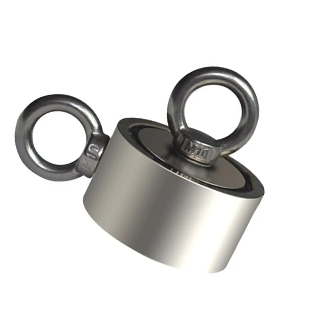 Сильный неодимовый магнит двухсторонний поисковый магнитный крючок супер