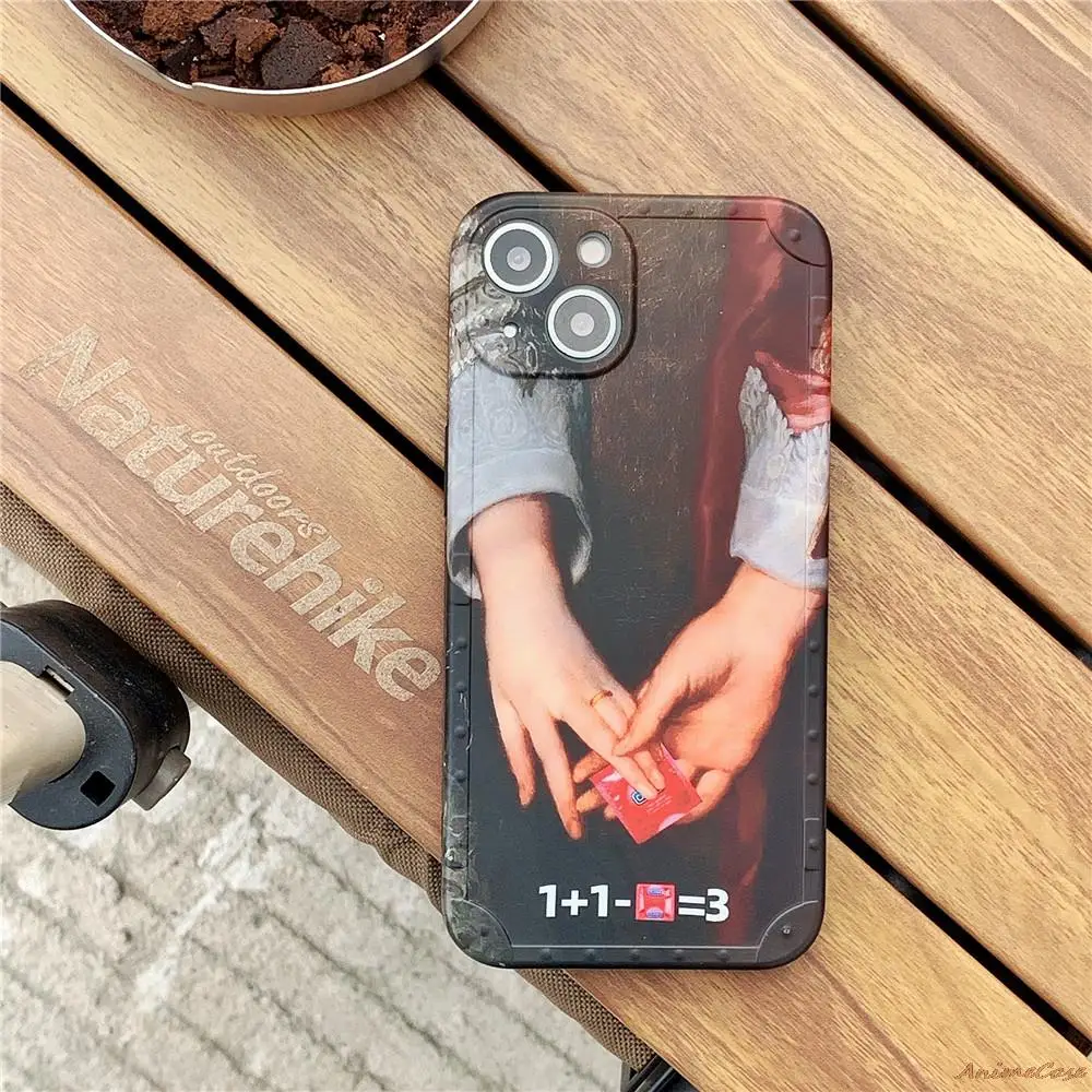 1 + 1-Durex = 3 чехол для телефона с надписью True love iPhone 13 12 11 Pro X XS Max XR 7 8 Plus защитный Ins